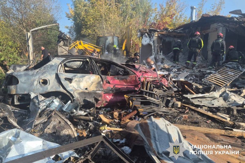 На фото наслідки ворожого обстрілу
