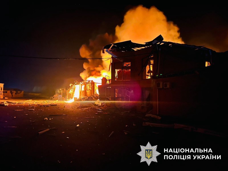 На фото зображено наслідки атаки рф