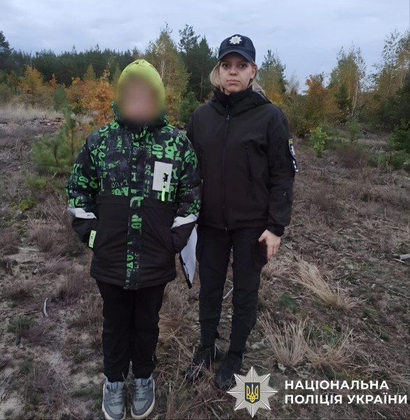 На фото зображено розшукану поліцейськими дитину з Вишгородщини.