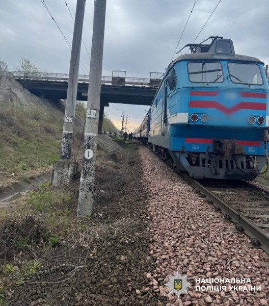 На фото зображений потяг та залізниця де сталася трагедія