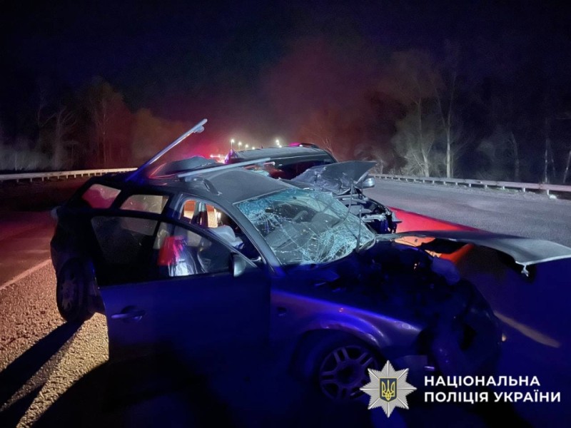 На фото зображені автівки які потрапили в ДТП