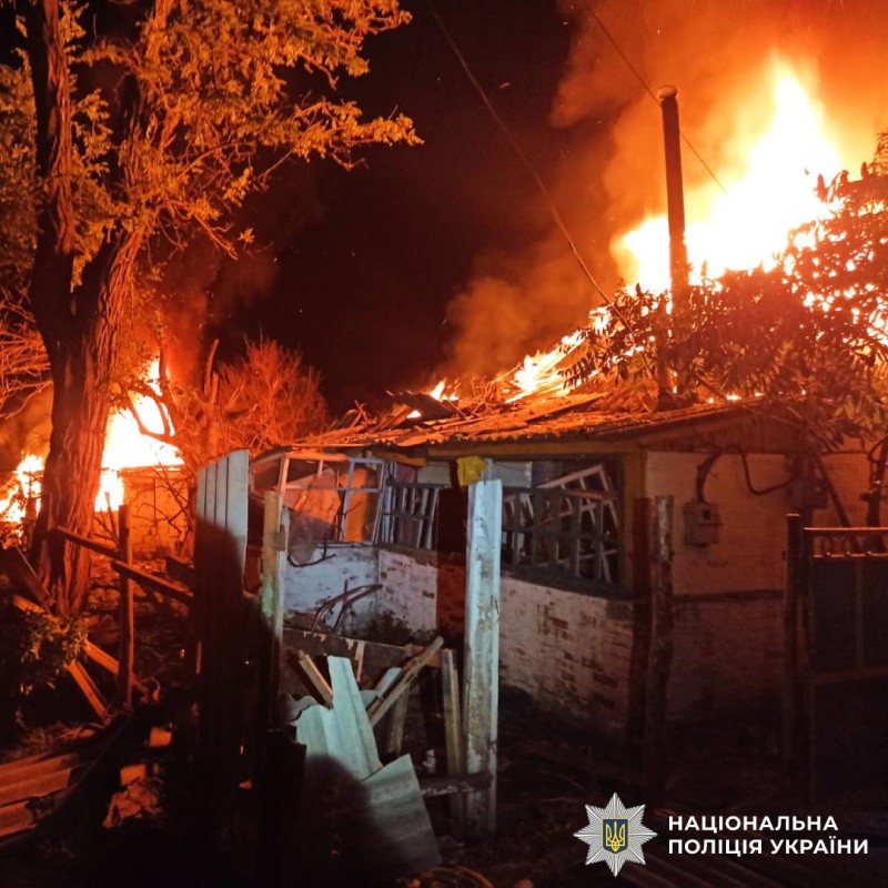 На фото наслідки ворожого обстрілу