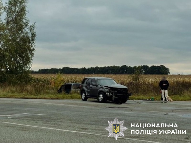На фото зображені автомобілі,які є учасниками ДТП.