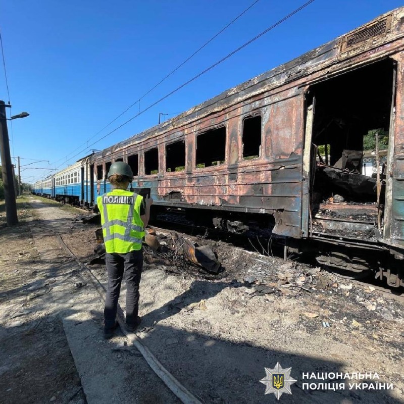 На фото наслідки ворожого обстрілу