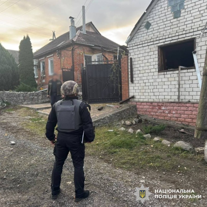 На фото наслідки ворожого обстрілу