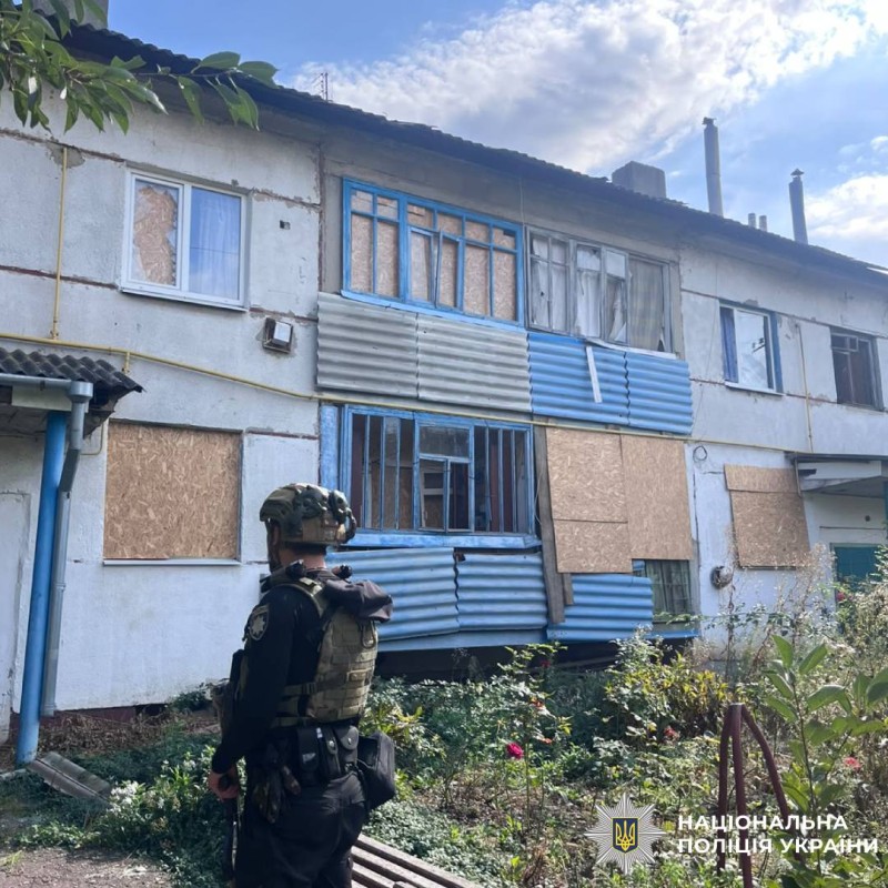 На фото наслідки ворожого обстрілу