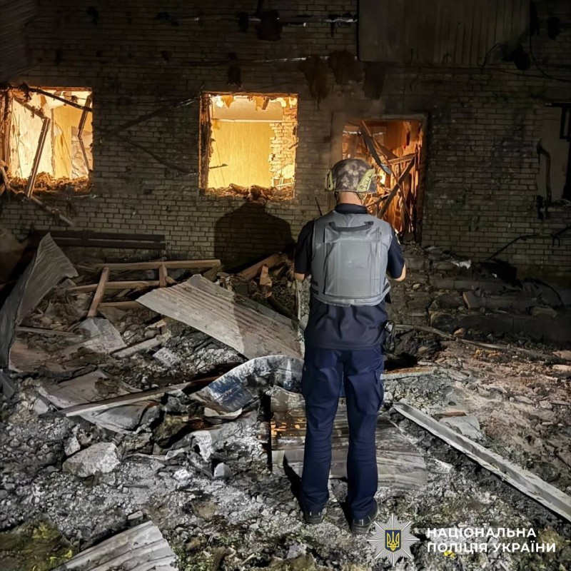 На фото наслідки ворожого обстрілу