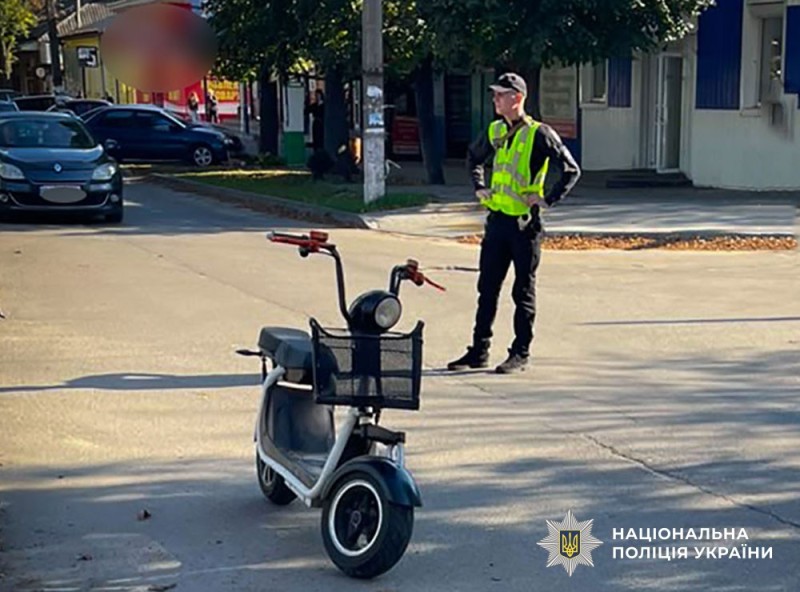 У Гадячі електробайк наїхав на двох шестирічних дітей: поліція розпочала кримінальне провадження