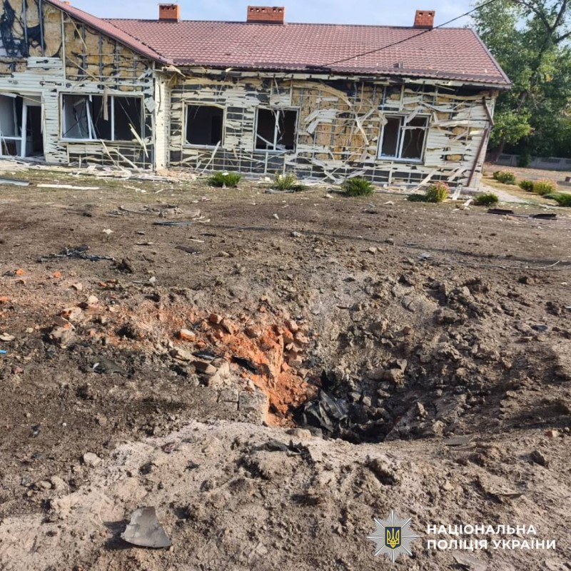 На фото наслідки ворожого обстрілу