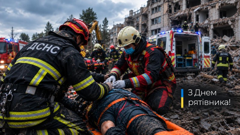 На фото зображені рятівники