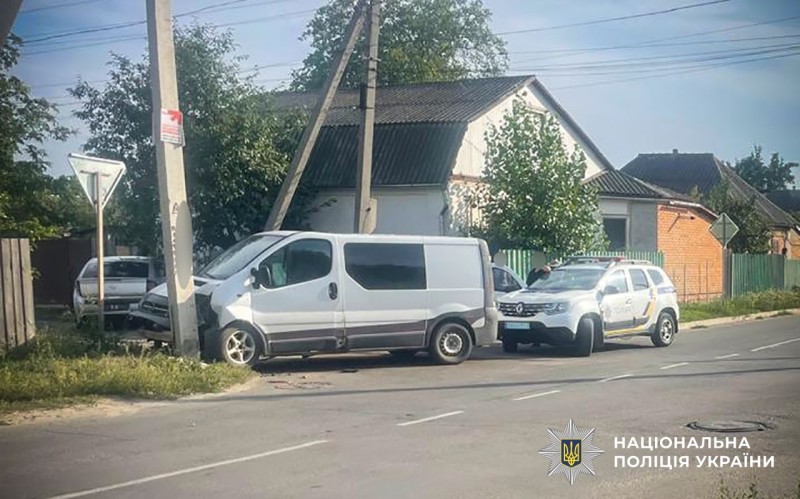 Місце скоєння ДТП у Миргороді