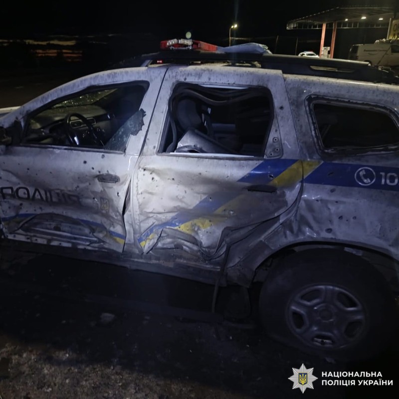 Поранено двох поліцейських: поліція документує наслідки ворожого удару БпЛА по Чугуївщині