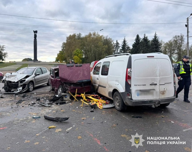 три пошкоджені авто унаслідок ДТП