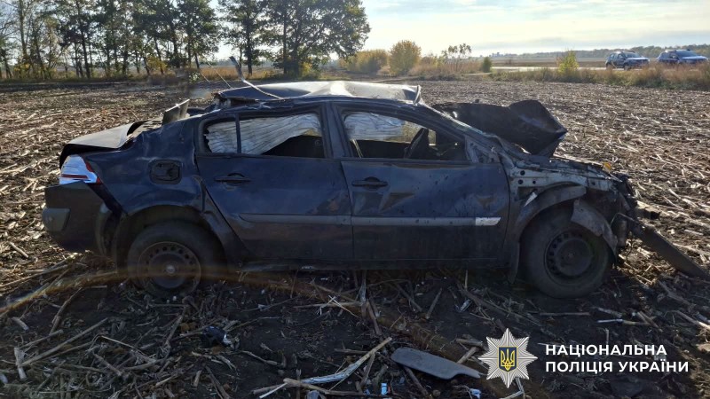 Поліція встановлює обставини ДТП у Полтавському районі, в якій постраждав водій транспортного засобу