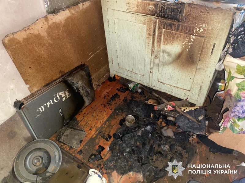 місце пожежі