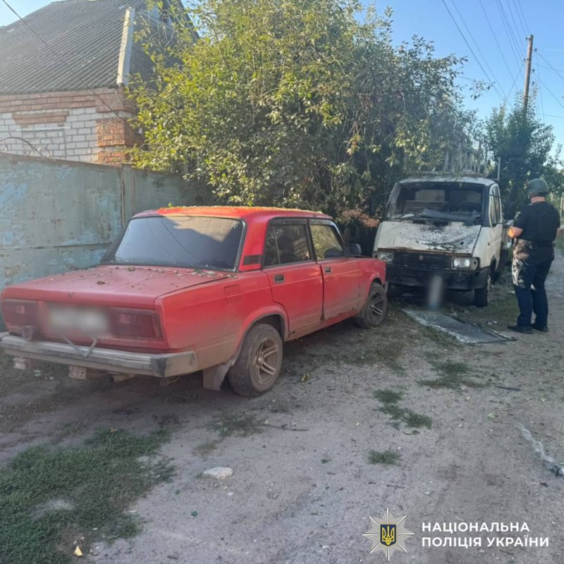 На фото наслідки ворожого обстрілу