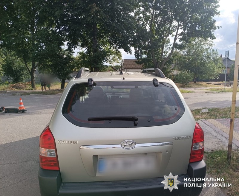 Автомобіль на місці ДТП