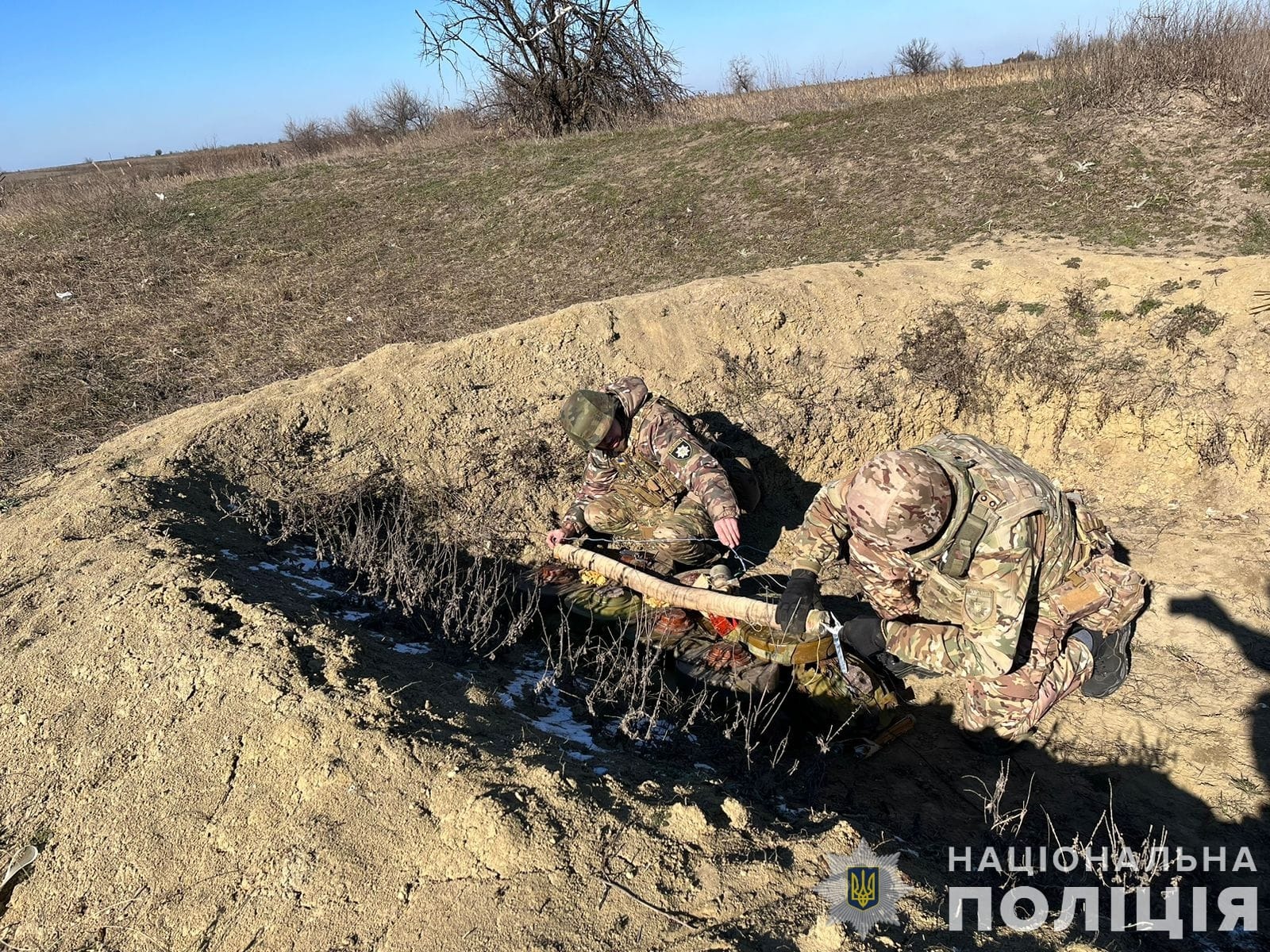 миколаївські вибухотехніки виявили заміновані ворожі позиції росвійськ на снігурівщині