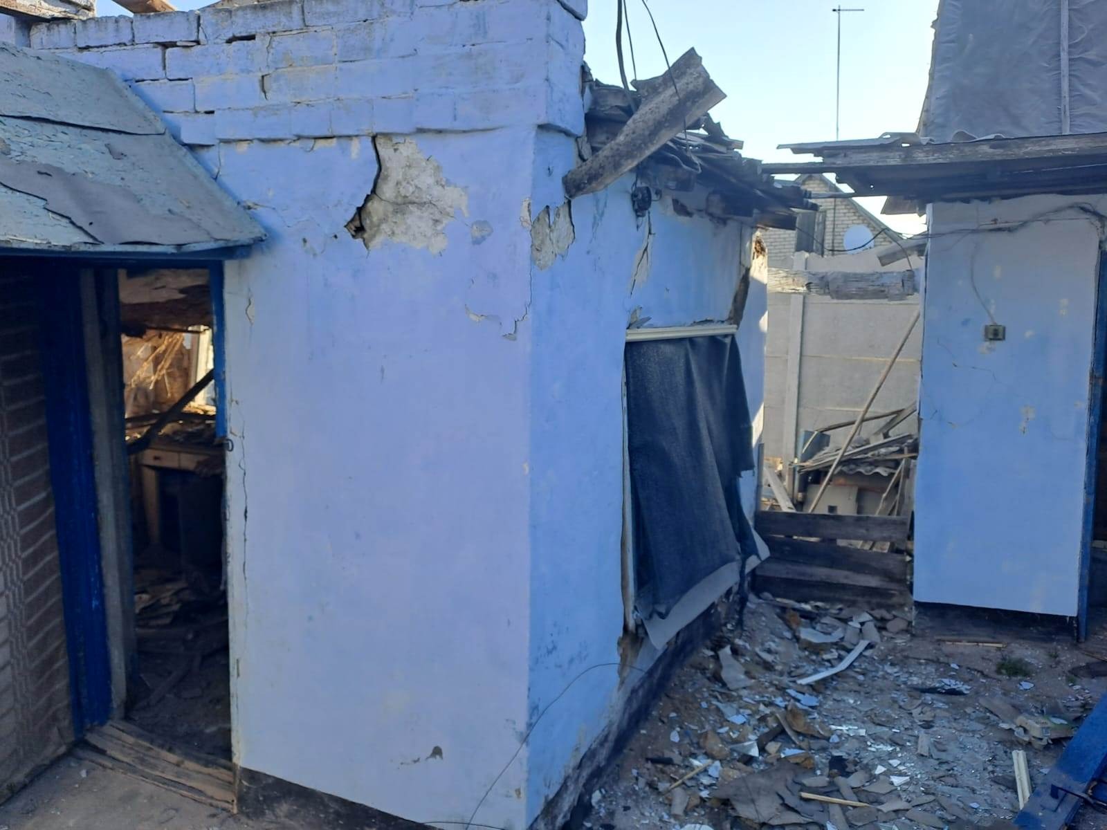 поліція документує наслідки обстрілів російською армією херсонщини