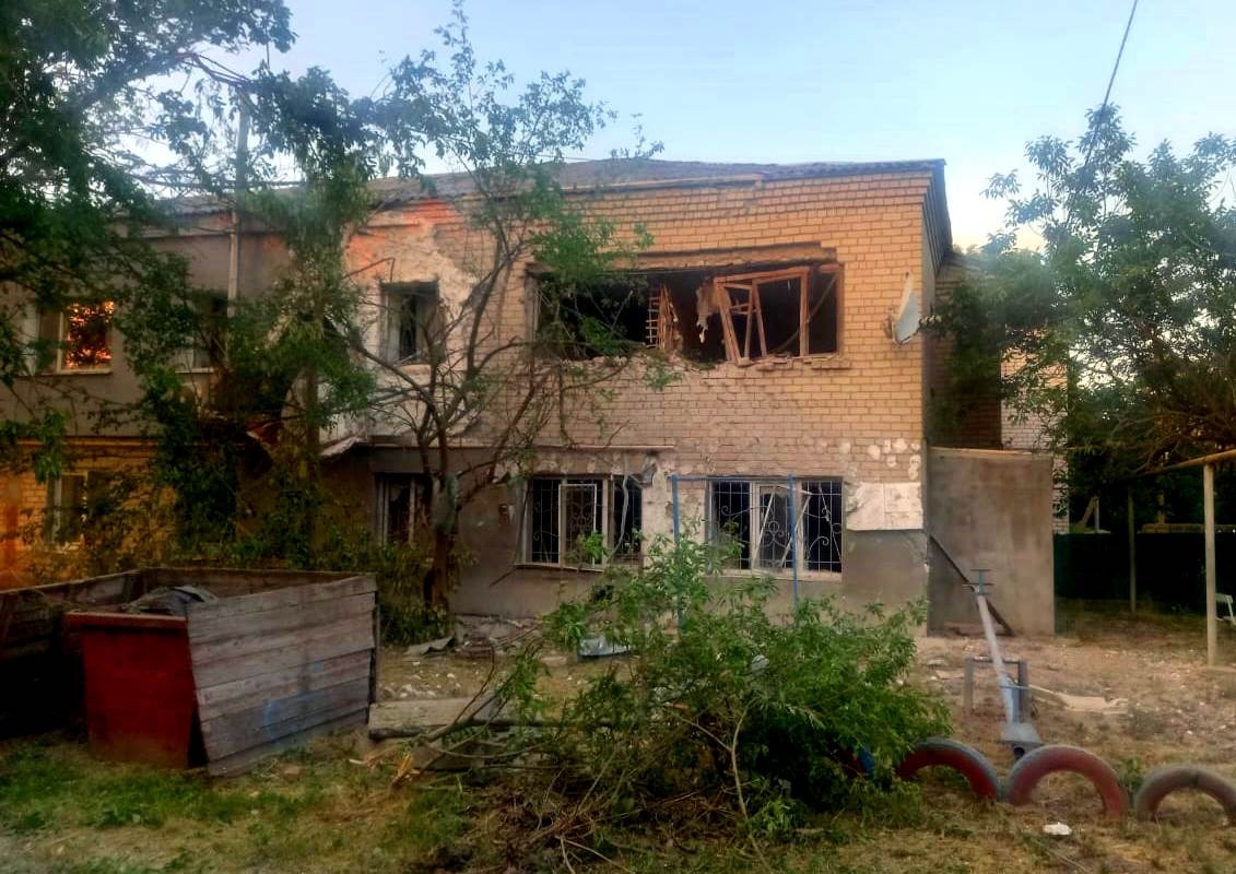 поліція документує наслідки атаки російською армією об’єктів інфраструктури херсонщини