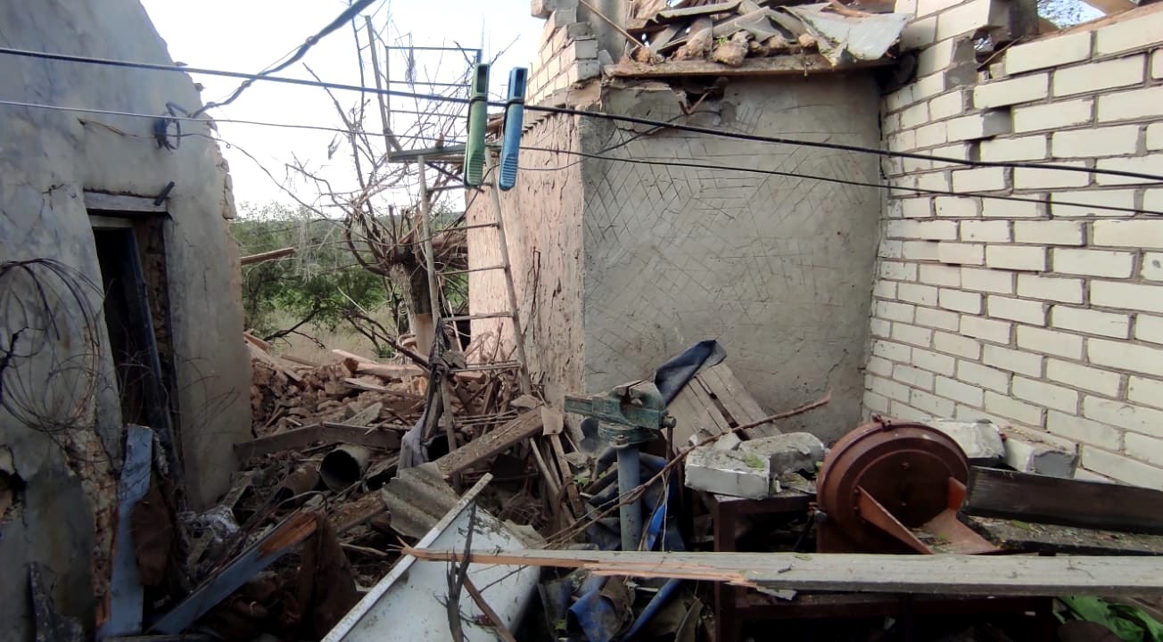 на херсонщині поліція фіксує наслідки чергової російської атаки цивільної інфраструктури  правобережної херсонщини
