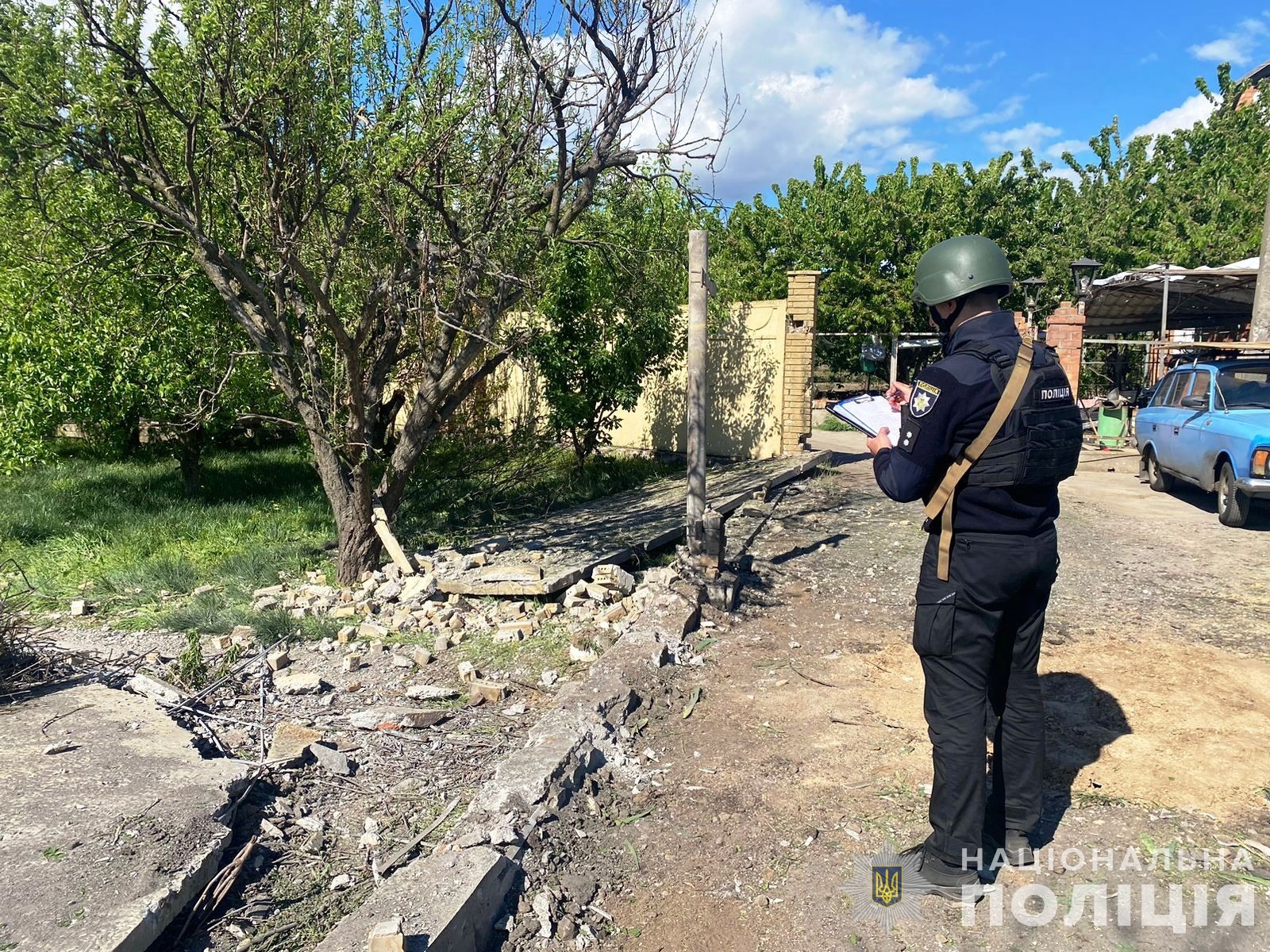 нікопольський район вкотре зазнав ворожих атак: поліцейські зібрали речові докази російських злочинів