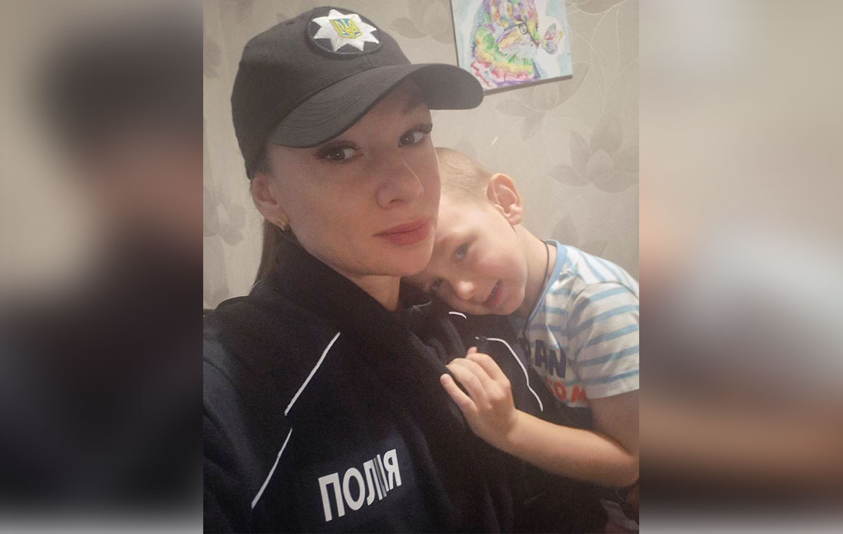 Катерина Багрінцева разом із сином