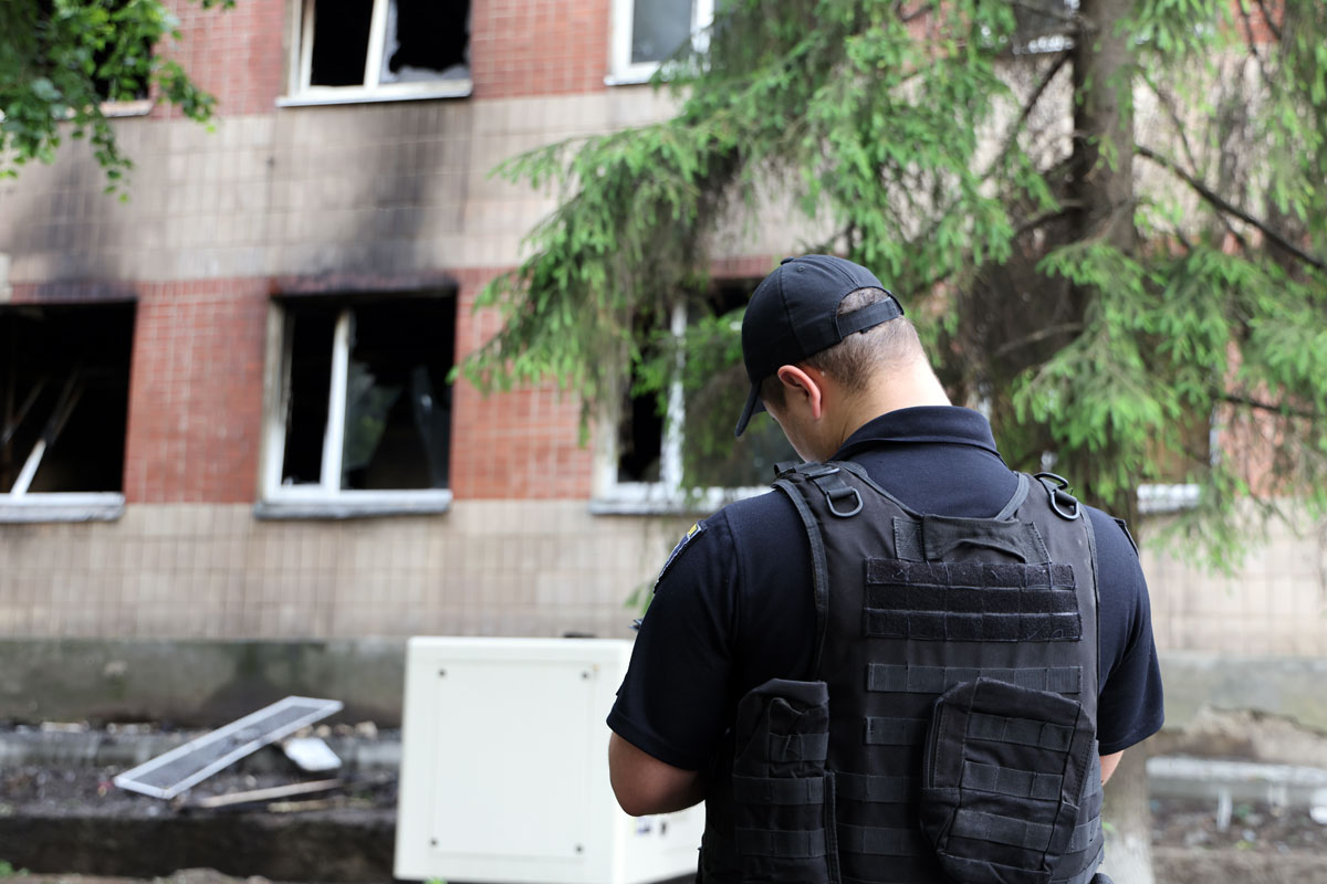 Поліція Полтавщини та СБУ документують наслідки ворожої атаки