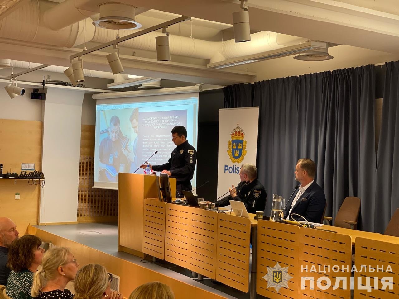 українські поліцейські розповіли про результати розслідування воєнних злочинів рф правоохоронцям швеції