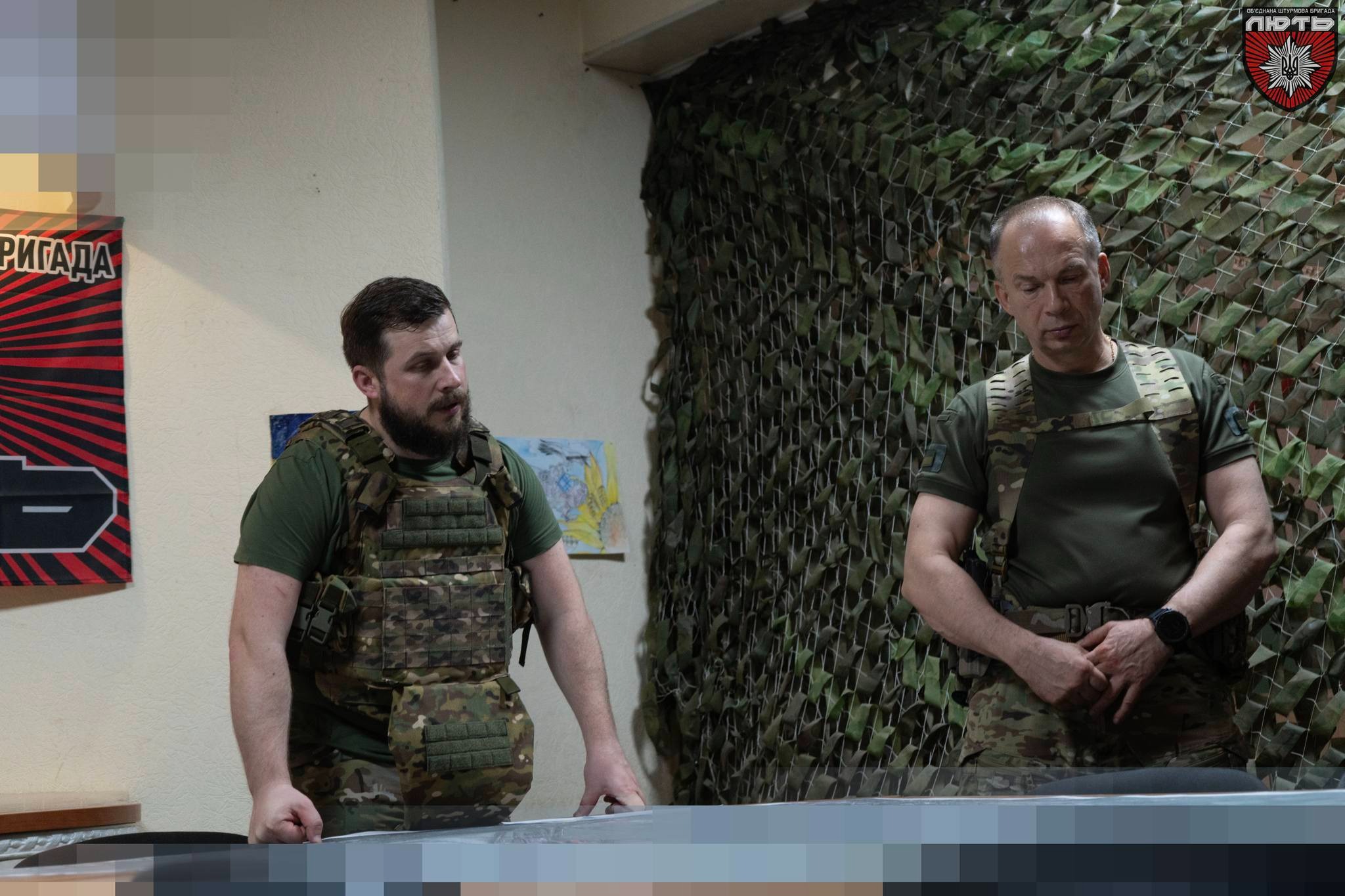 головнокомандувач зс україни олександр сирський відвідав об'єднану штурмову бригаду національної поліції україни «лють» на донеччині