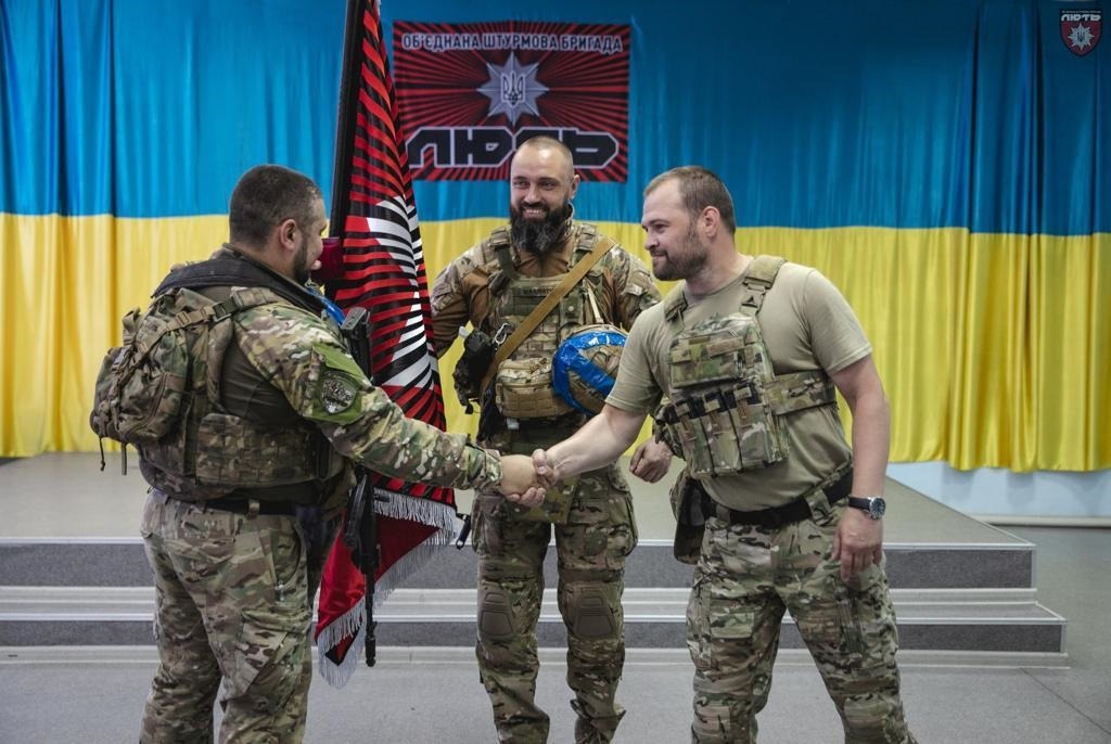 бійці штурмової бригади нацполіції «лють» отримали нагороди і спеціальні звання
