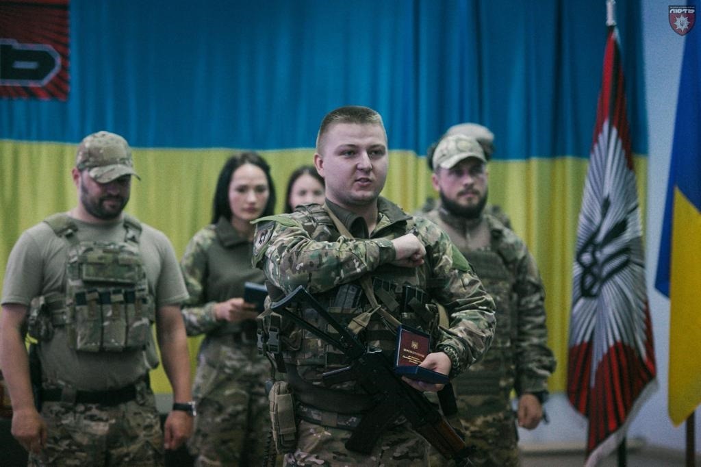 бійці штурмової бригади нацполіції «лють» отримали нагороди і спеціальні звання