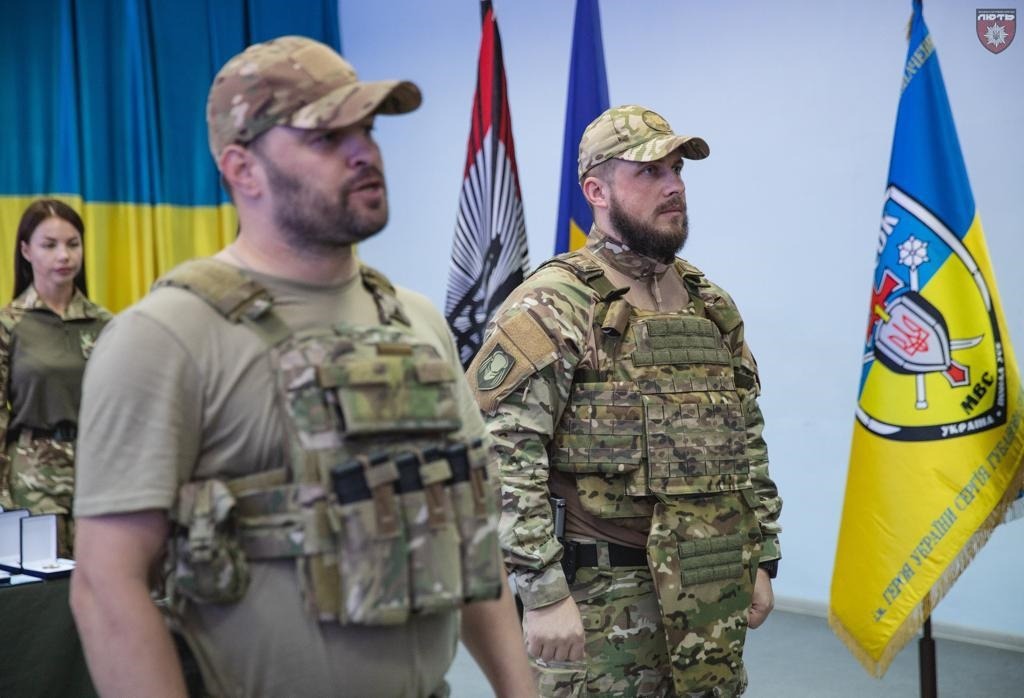 бійці штурмової бригади нацполіції «лють» отримали нагороди і спеціальні звання