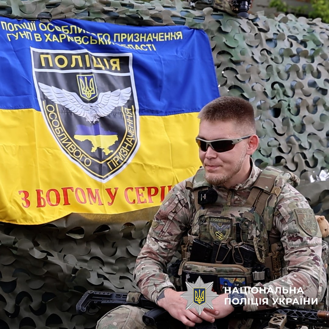 Фото бійця Владислава на інтерв'ю