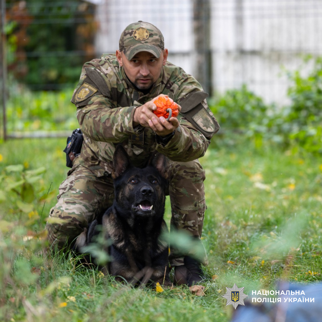 Психологи та кінологи поліції Харківщини провели сеанс каністерапії для поранених
