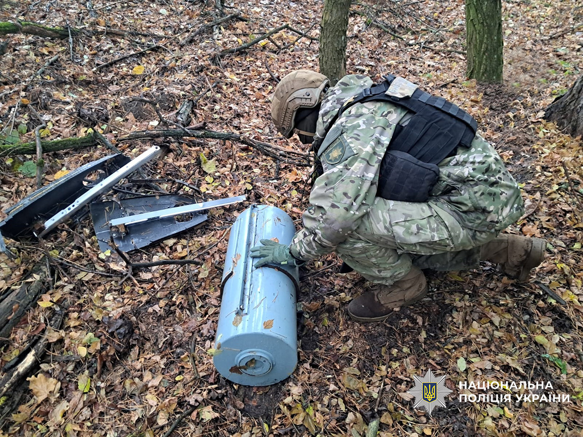 Вберегли людей від смертельної небезпеки: вибухотехніки поліції Чернігівщини знешкодили бойові частини ворожих ударних безпілотників
