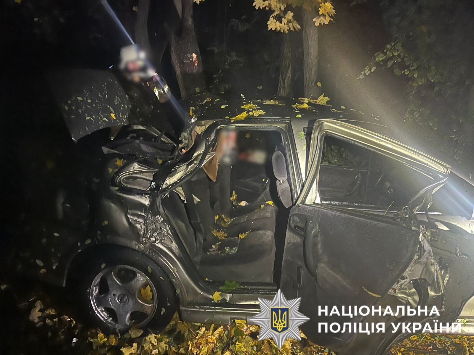 На фото зображений автомобіль який потрапив в ДТП