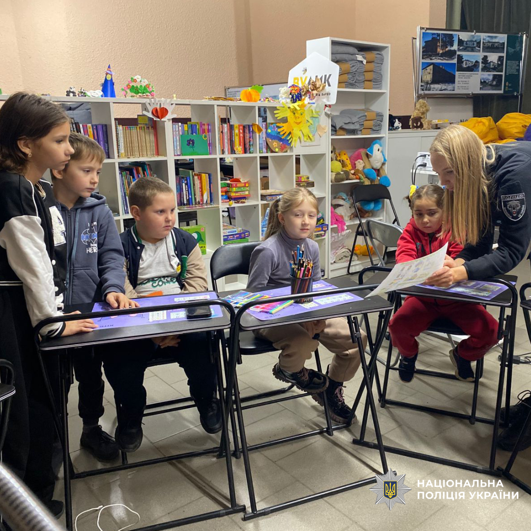 Поліцейські провели інтерактивне заняття з безпеки дорожнього руху для школярів Харківщини