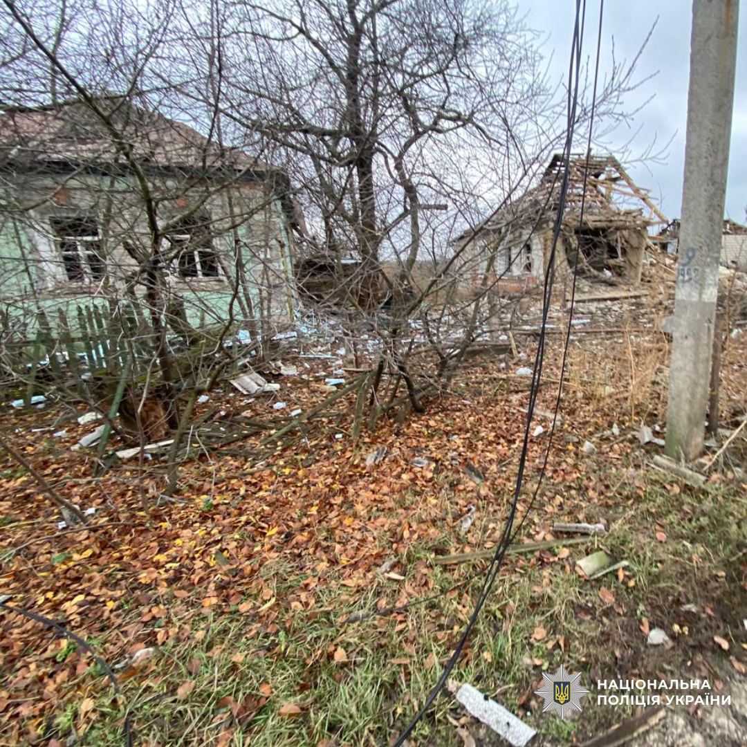 Поліцейські задокументували наслідки ворожих ударів по Харківщині