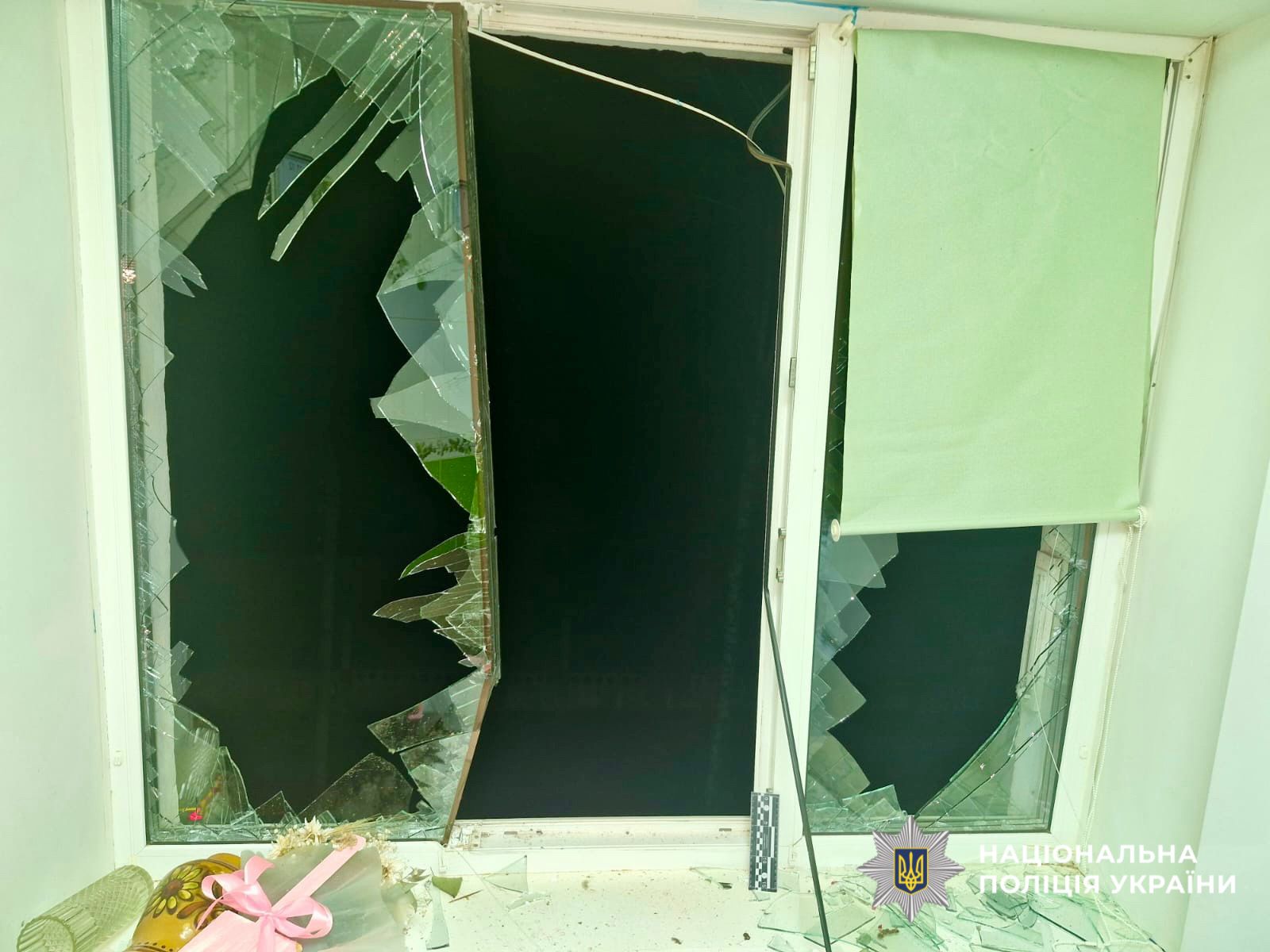 На фото зображено наслідки нічної атаки