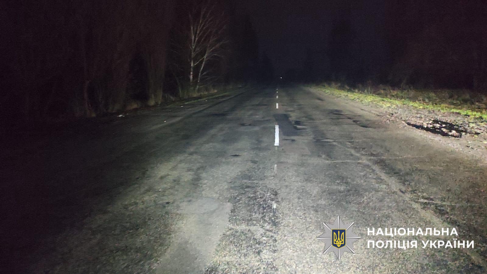 На фотографії зображено місце ДТП.