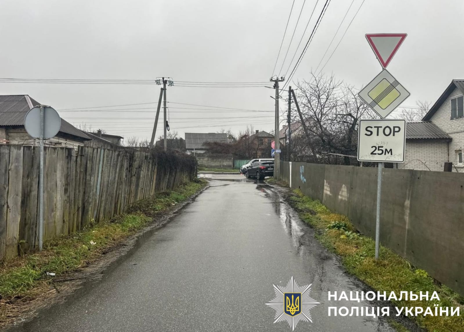 На фотографії зображено місце ДТП.