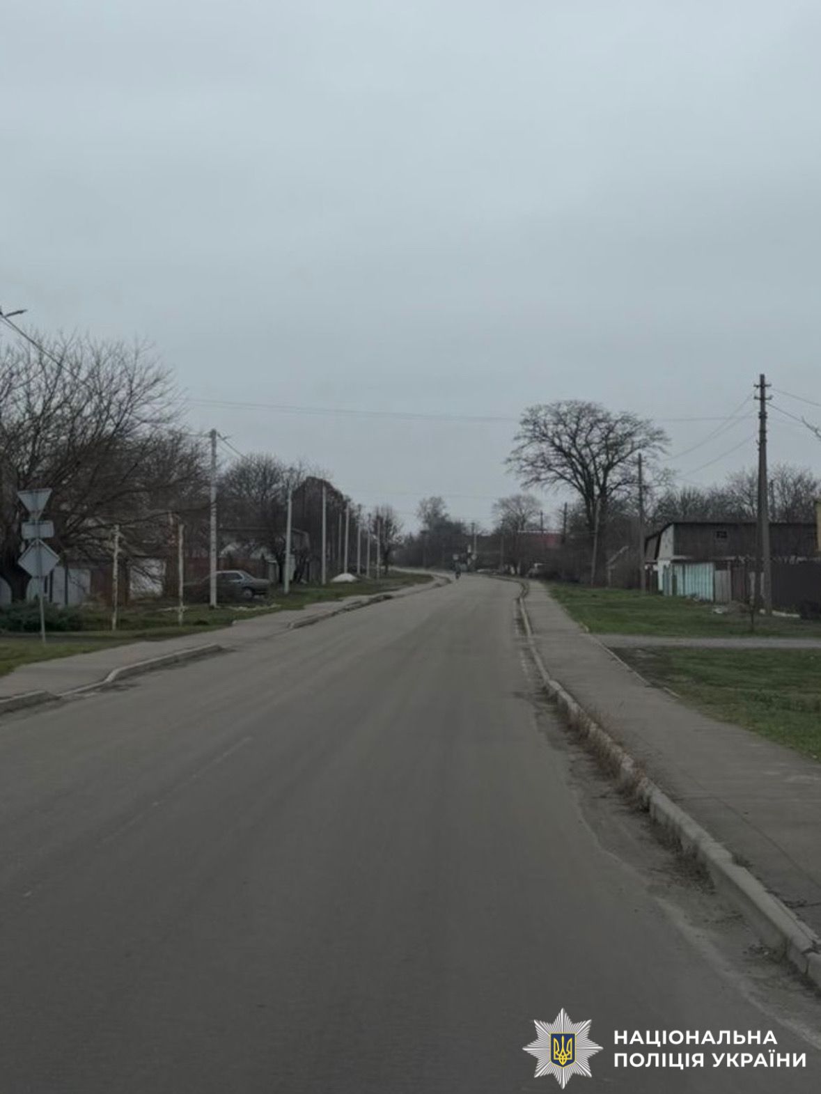 На фото зображено місце ДТП.