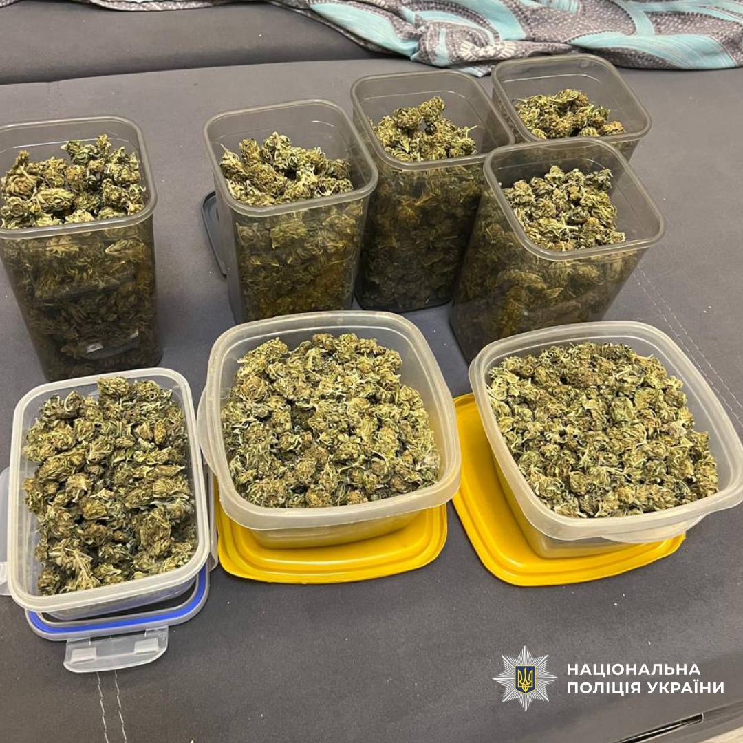 Поліцейські Харківщини викрили групу наркозбувачів та вилучили канабіс на суму близько 2,6 мільйона гривень