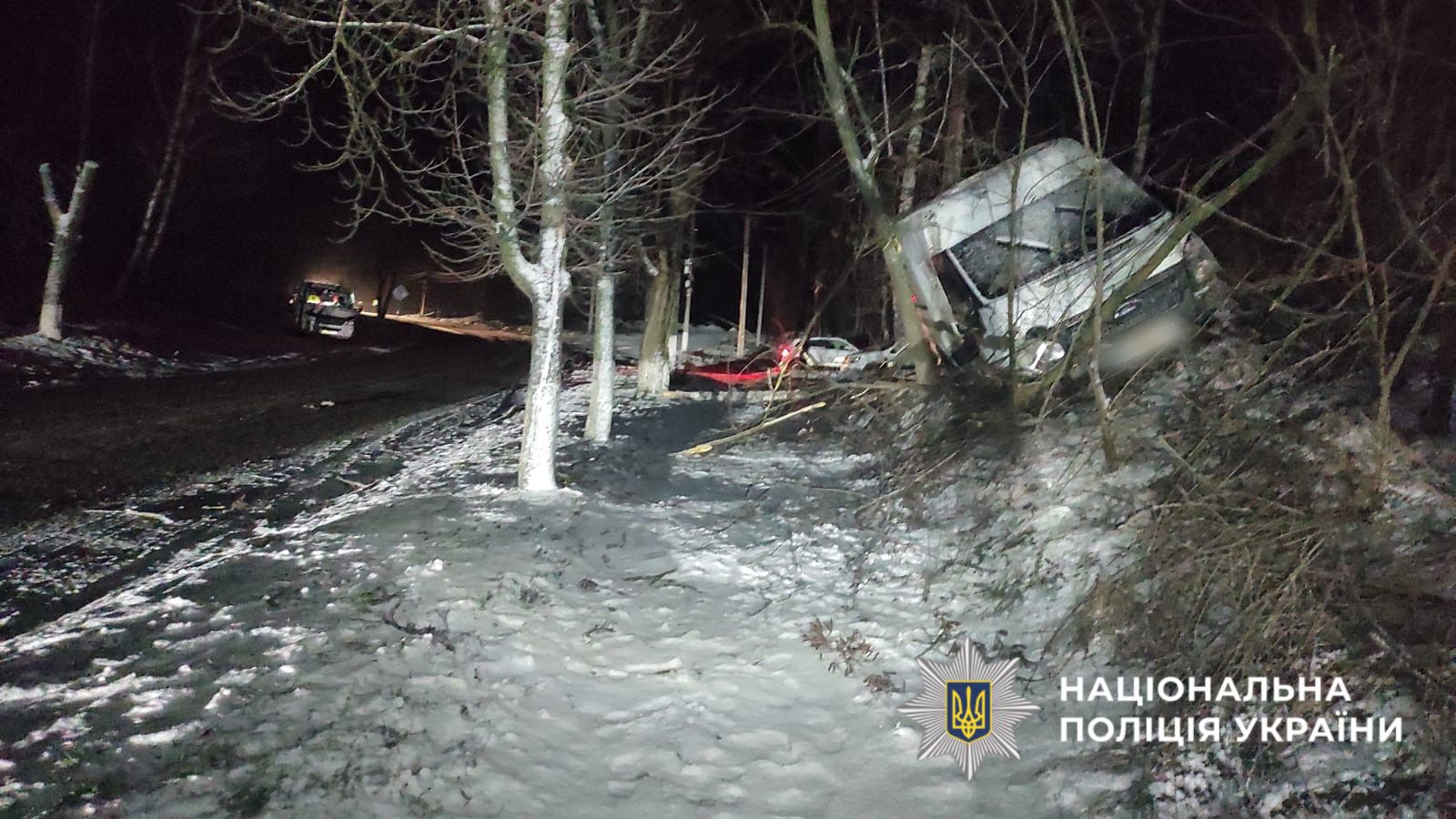 на фото зображено місце ДТП