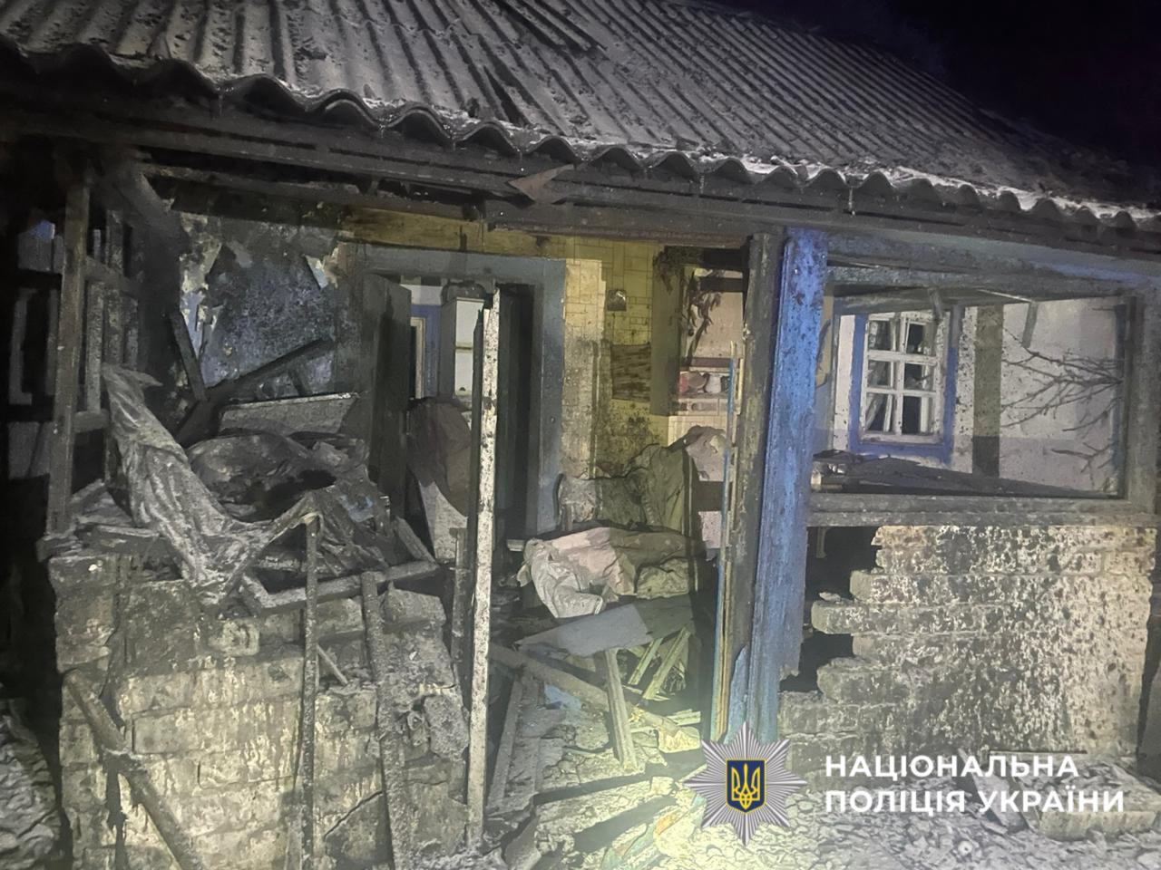 На фото зображено наслідки ворожої атаки.