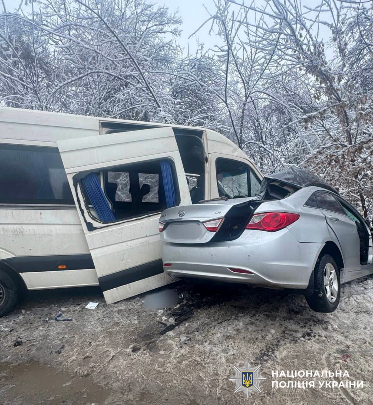 На фото зображено ДТП