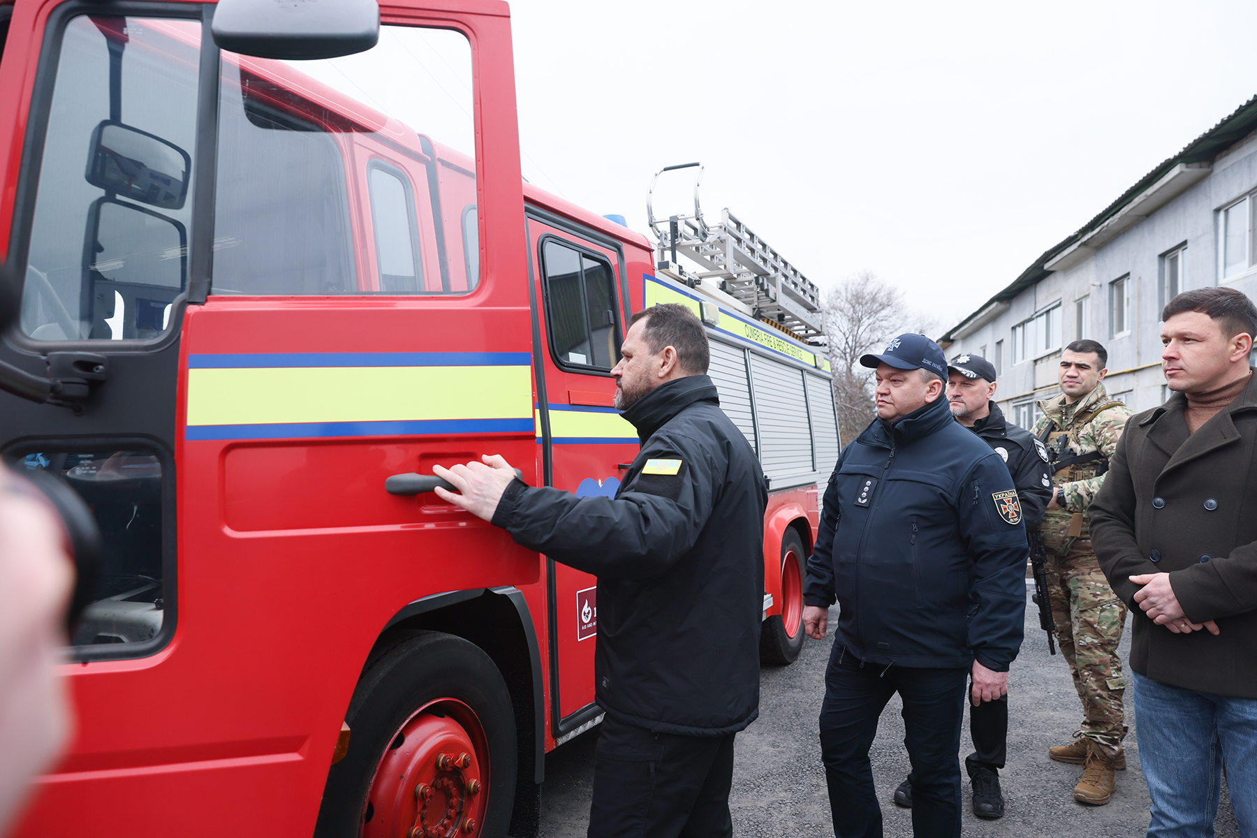 Відкриття першого в регіоні центру безпеки громадян за участі Міністра внутрішніх справ України Ігоря Клименка. Село Матвіївка. Березень 2025 року.