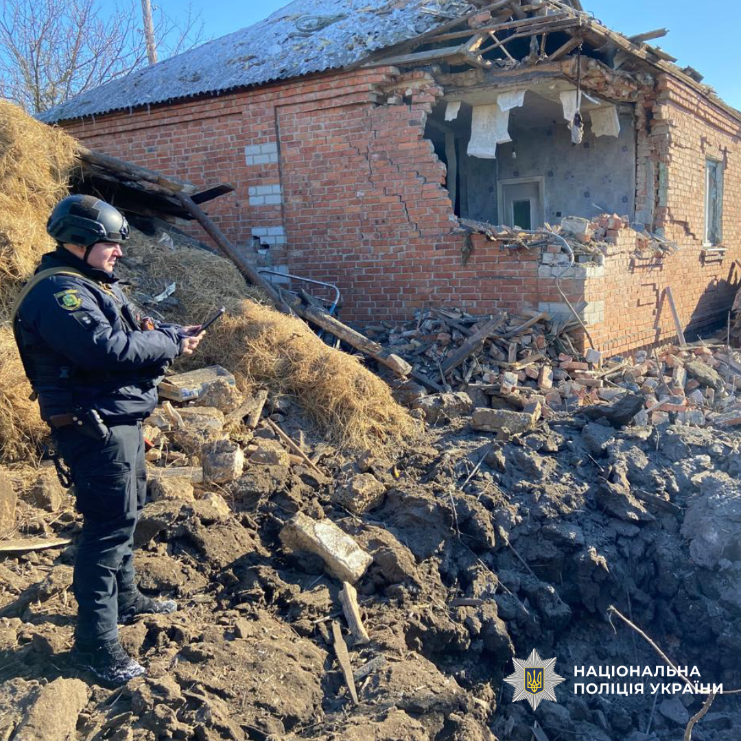 на Харківщині поліцейські задокументували наслідки воєнних злочинів