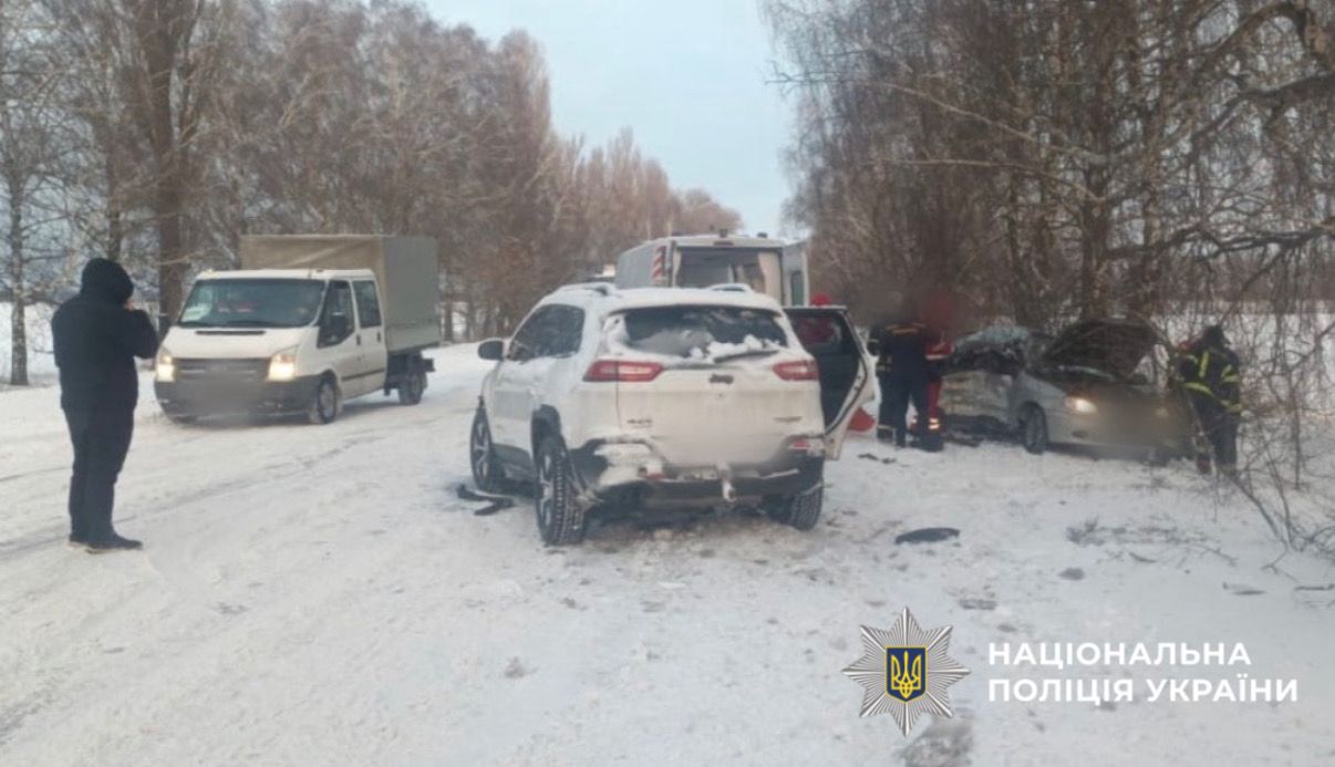 На фотографії зображено місце ДТП.